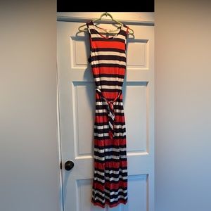 Banana Republic long striped maxi dress